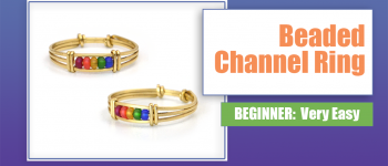 Beaded Channel Ring - Beginner Wire Jewelry Tutorial - thetaoofwire.com